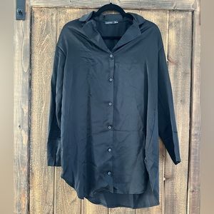 Black Satin Top/Dress